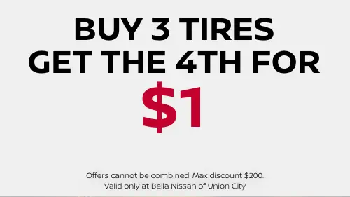 Coupon for BUY 3 TIRES GET THE 4TH FOR $1 